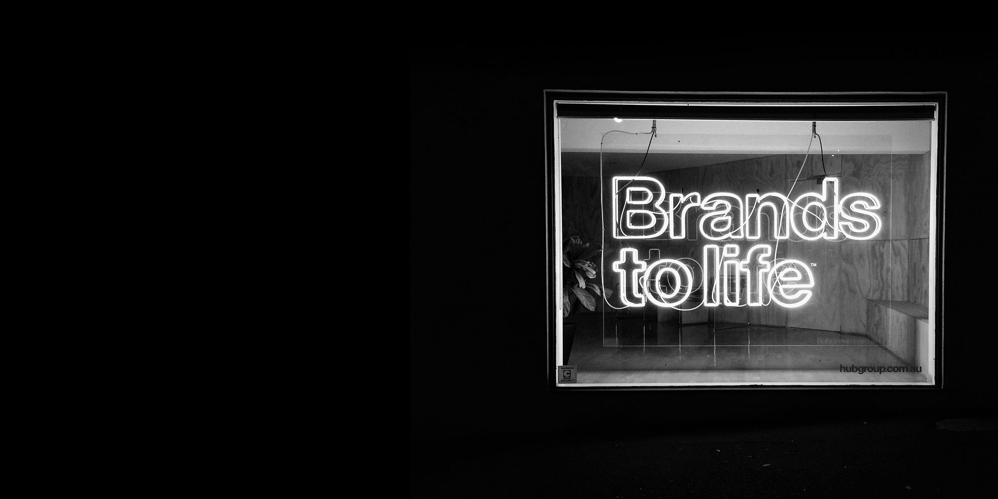 brands to life neon sign